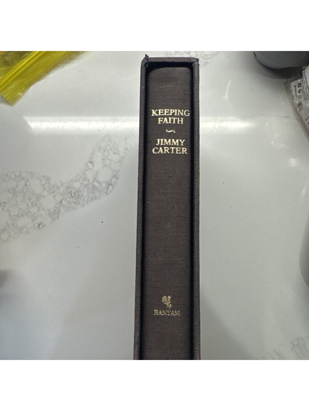 US PRESIDENT JIMMY CARTER KEEPING FAITH SIGNED BOOK BANTAM W/ SLIPCASE 1982